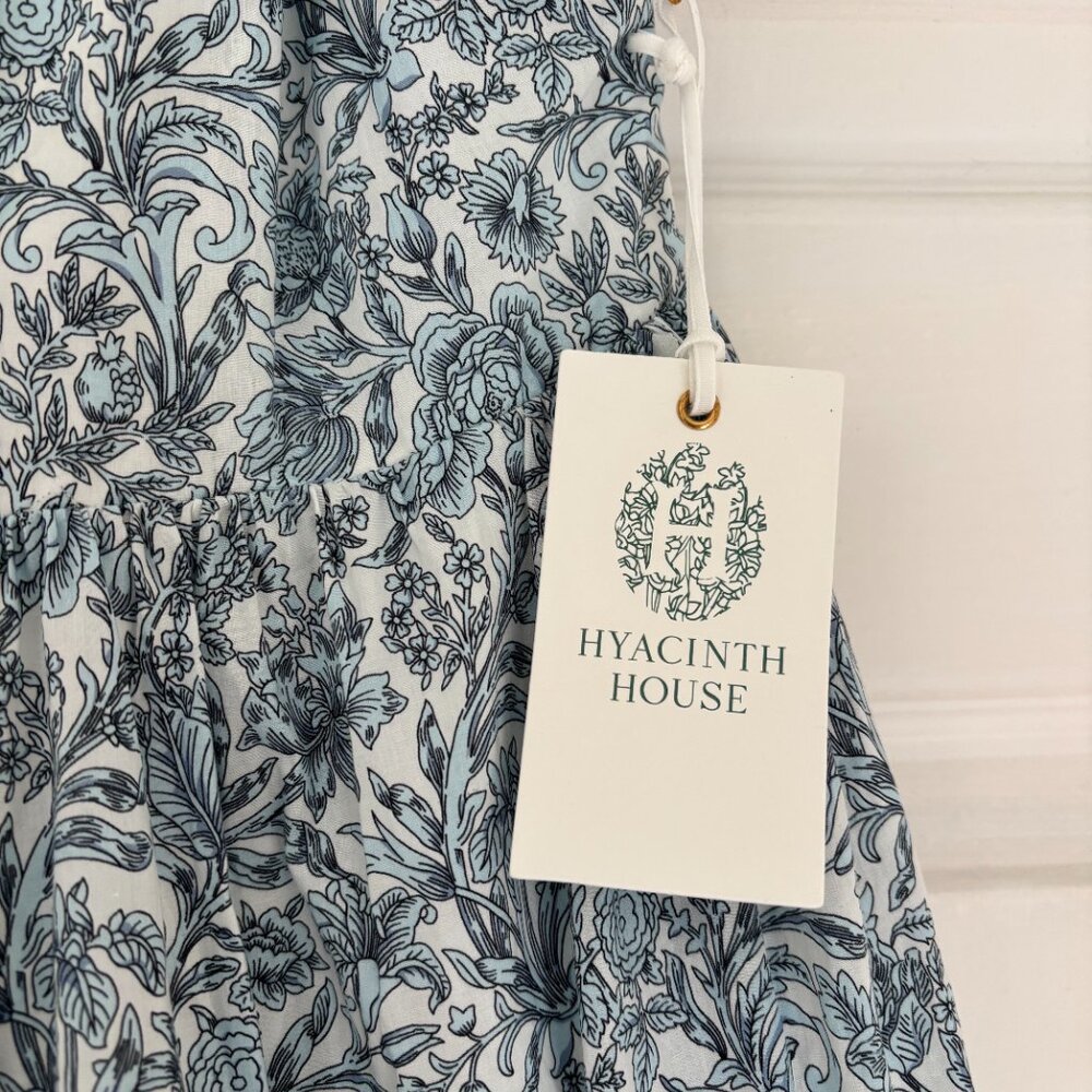 NWT Tuckernuck Hyacinth House Blue and White Floral Tiered Teresa Maxi Dress S - Picture 6 of 7
